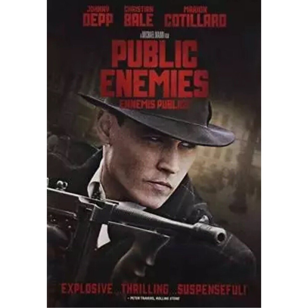 Public Enemies DVD Movie With Case Universal Pictures Johnny Depp Rated R